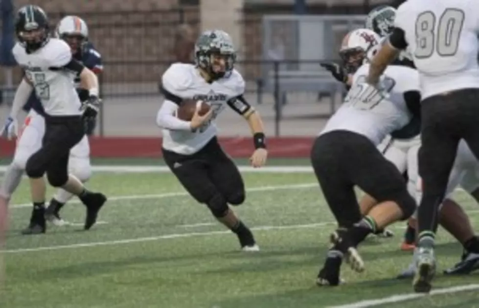 Crusaders quarterback Michael Goodwin eclipsed 1,000 rushing yards and 3,000 passing yards for the season in Saturday's state quarterfinal game. (Mike Davis, ETSN.fm)