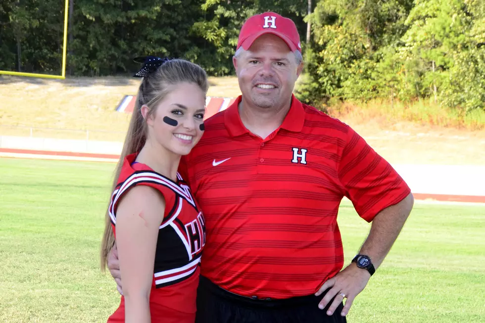 Russell with his daughter, Bailee, a cheerleader (Courtesy of Jana Russell)